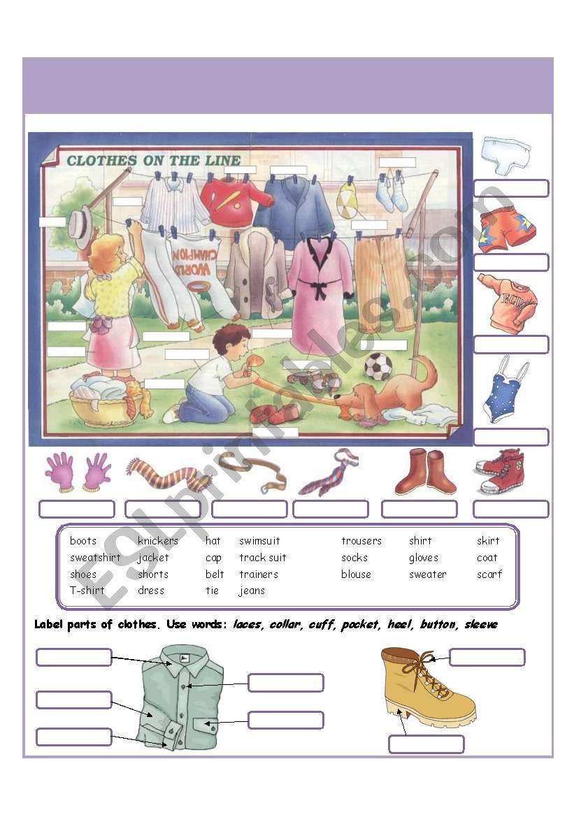 Clothes I worksheet