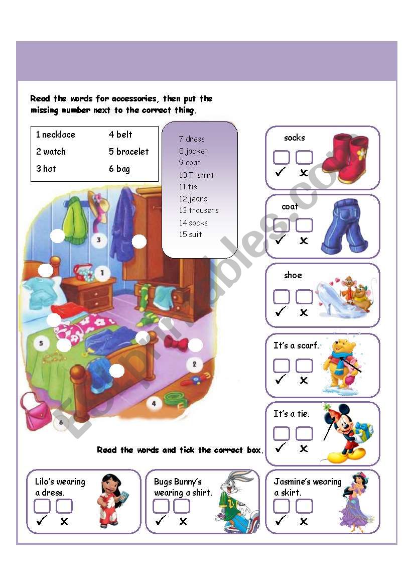 Clothes III worksheet