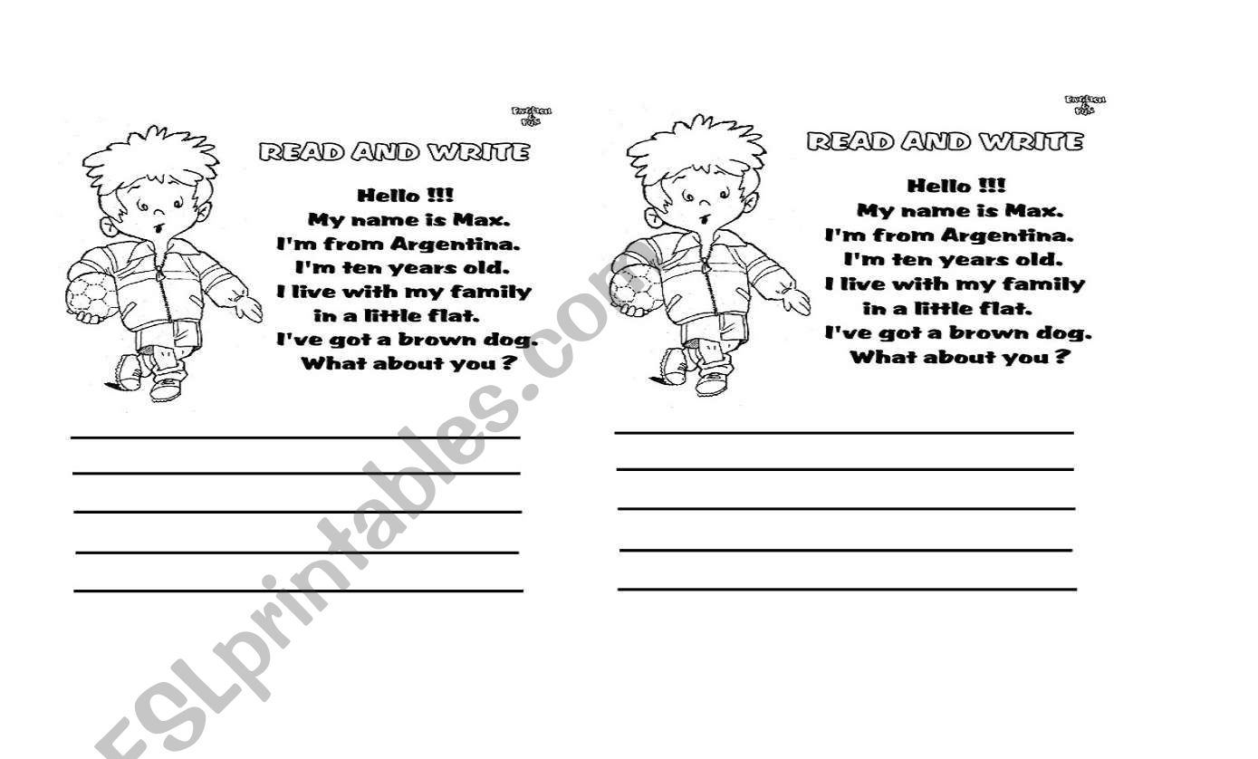 welcome worksheet