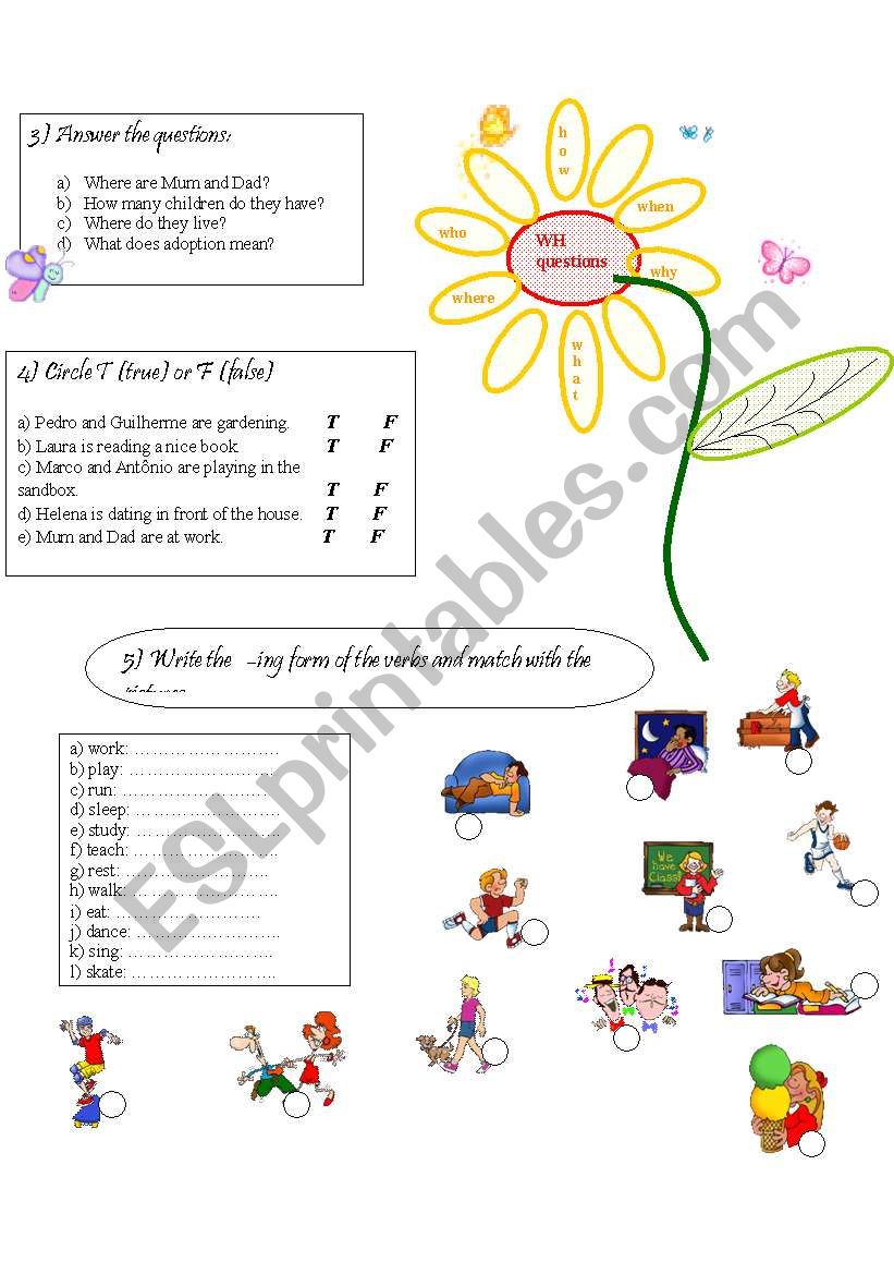 A special family - part 02 worksheet