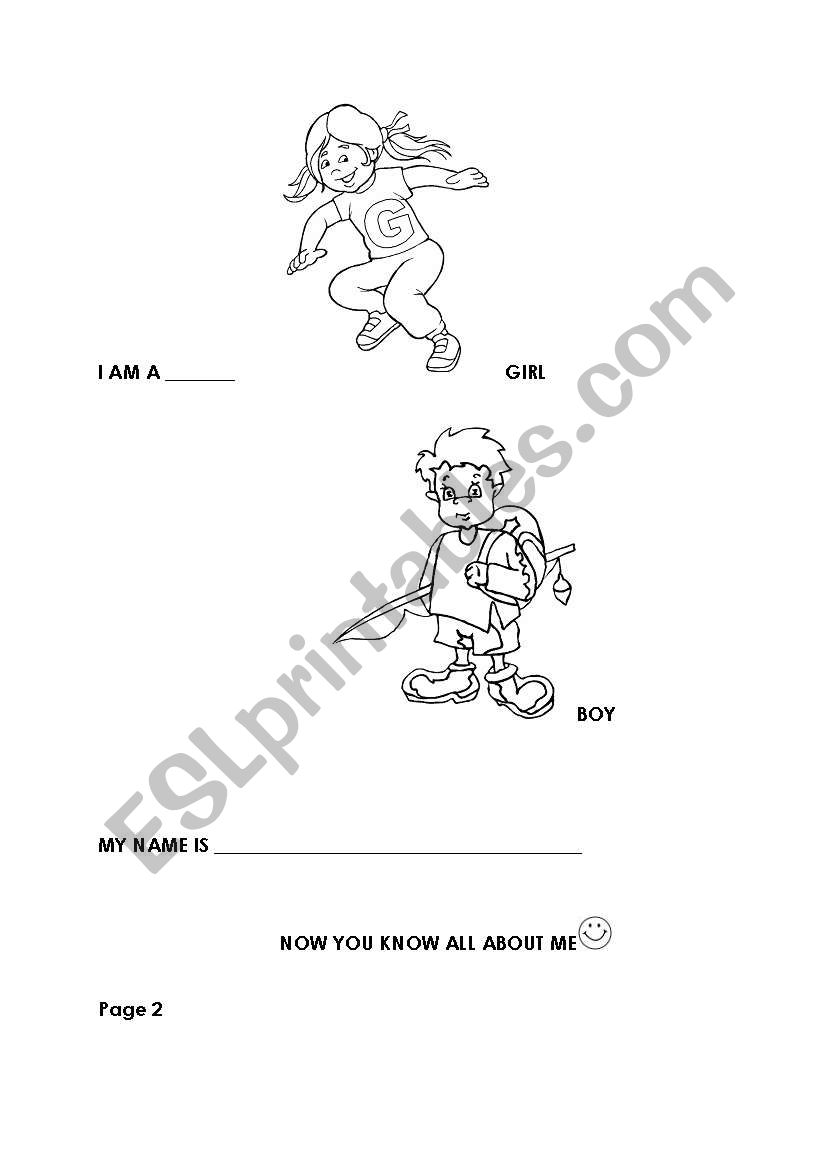 My first letter  part 2  worksheet