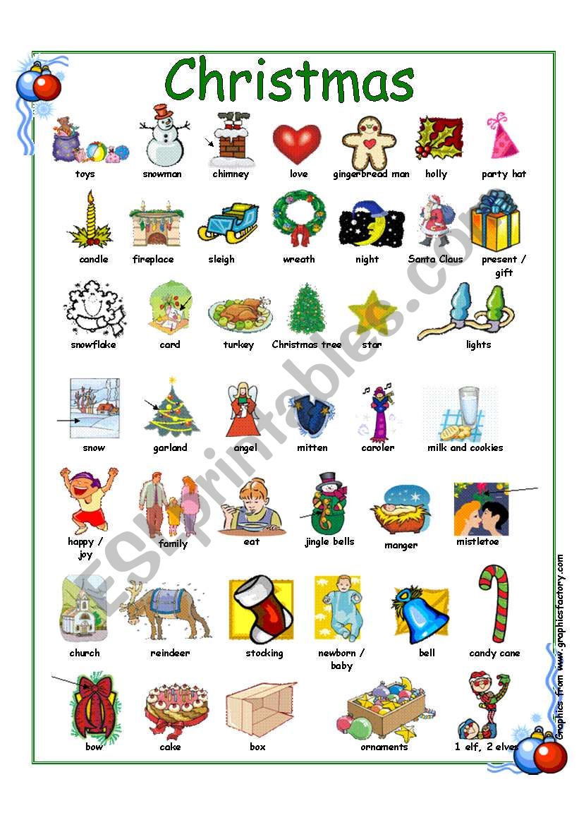 Christmas worksheet