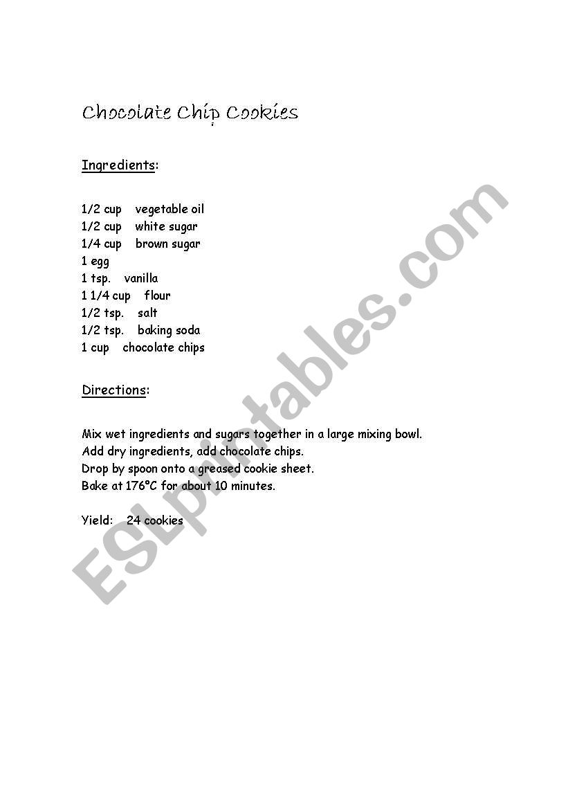 A Cookie-Baking Conversation Lesson