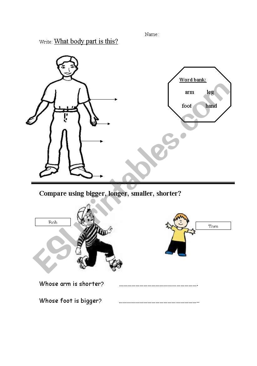 comparative  worksheet