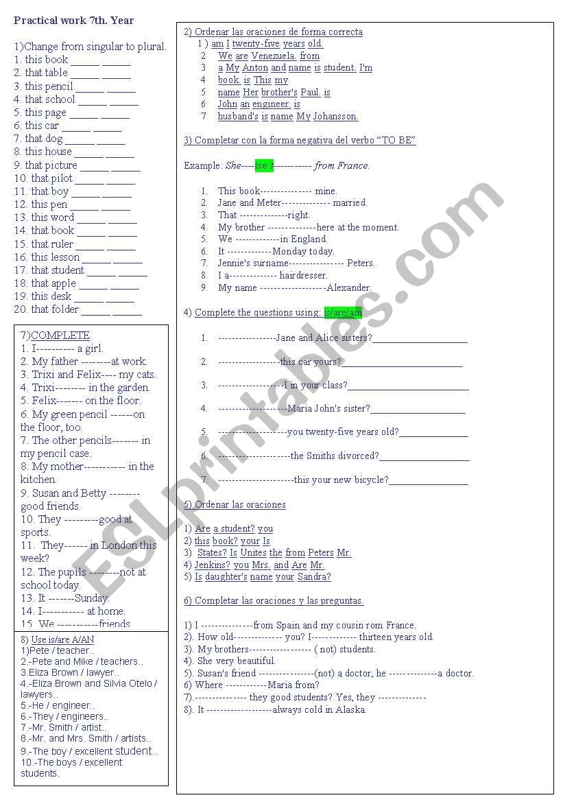 this / that worksheet