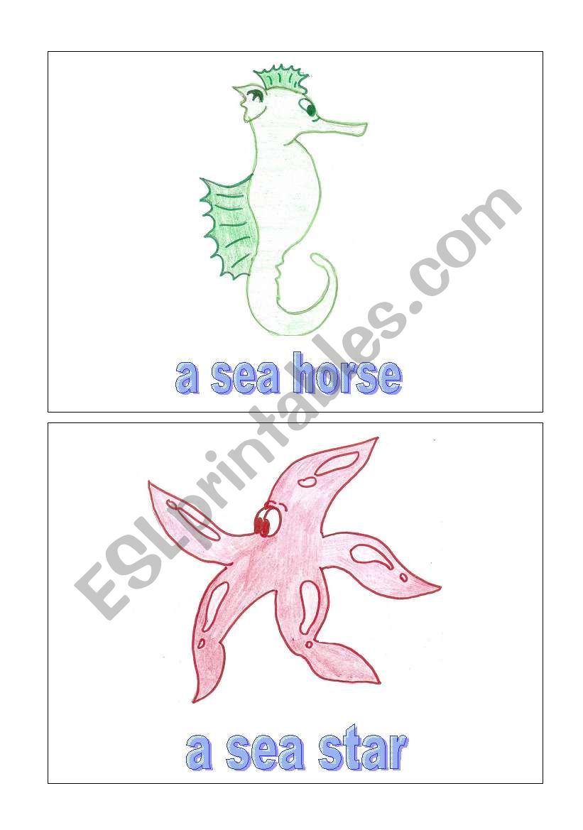 Sea animals 3 worksheet