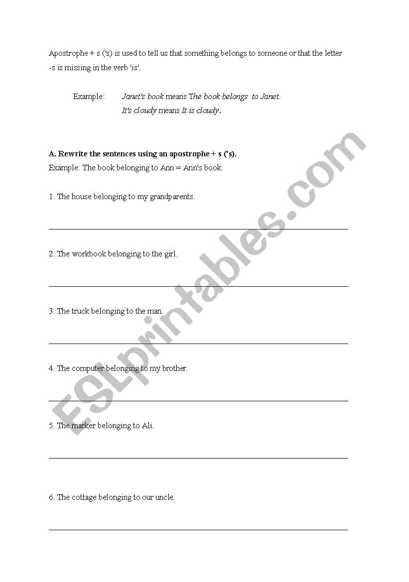 plural worksheet