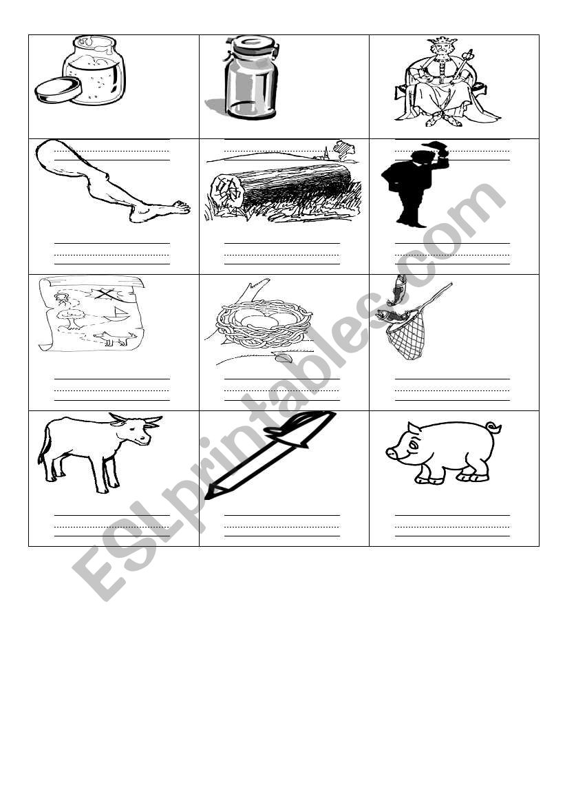 spelling worksheet