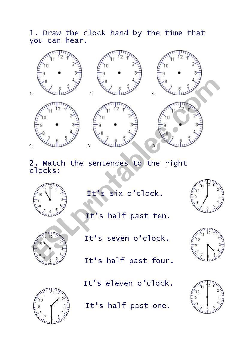 TIME worksheet