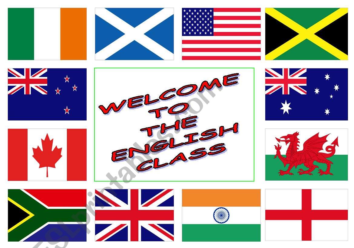 POSTER FOR THE DOOR OF YOUR ENGLISH CLASS