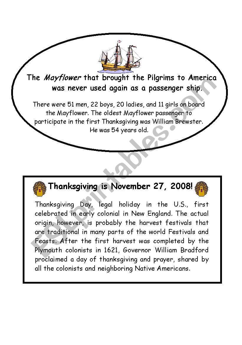 Do you know that - Facts about Thanksgiving 1