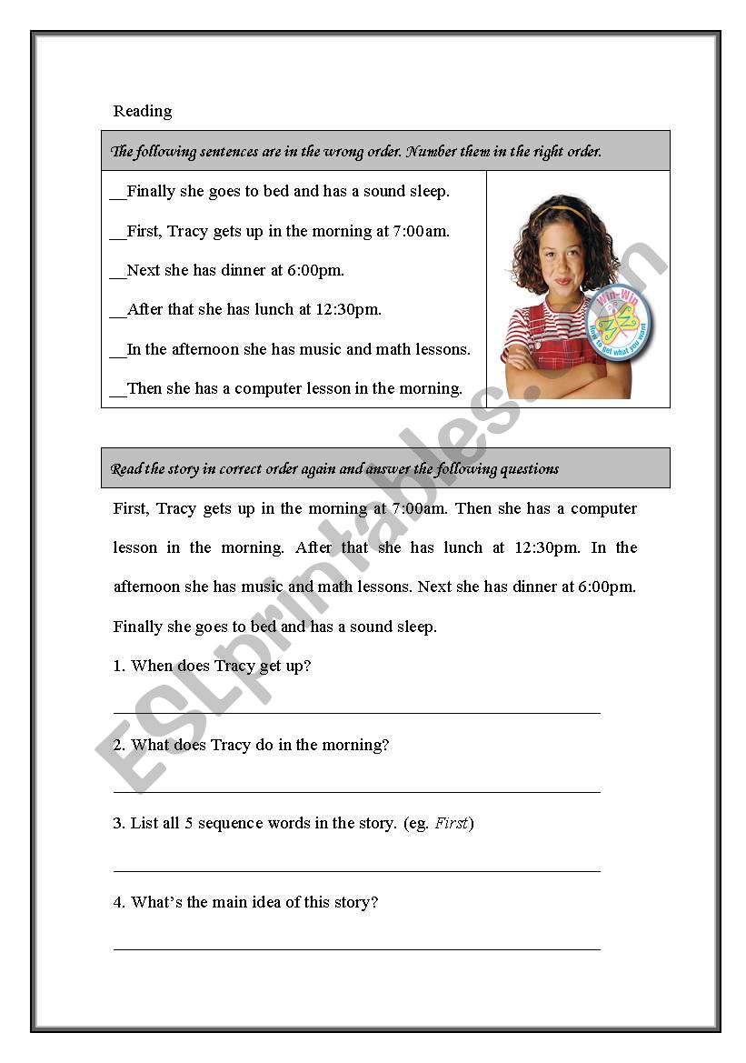 A life routine of Goda worksheet