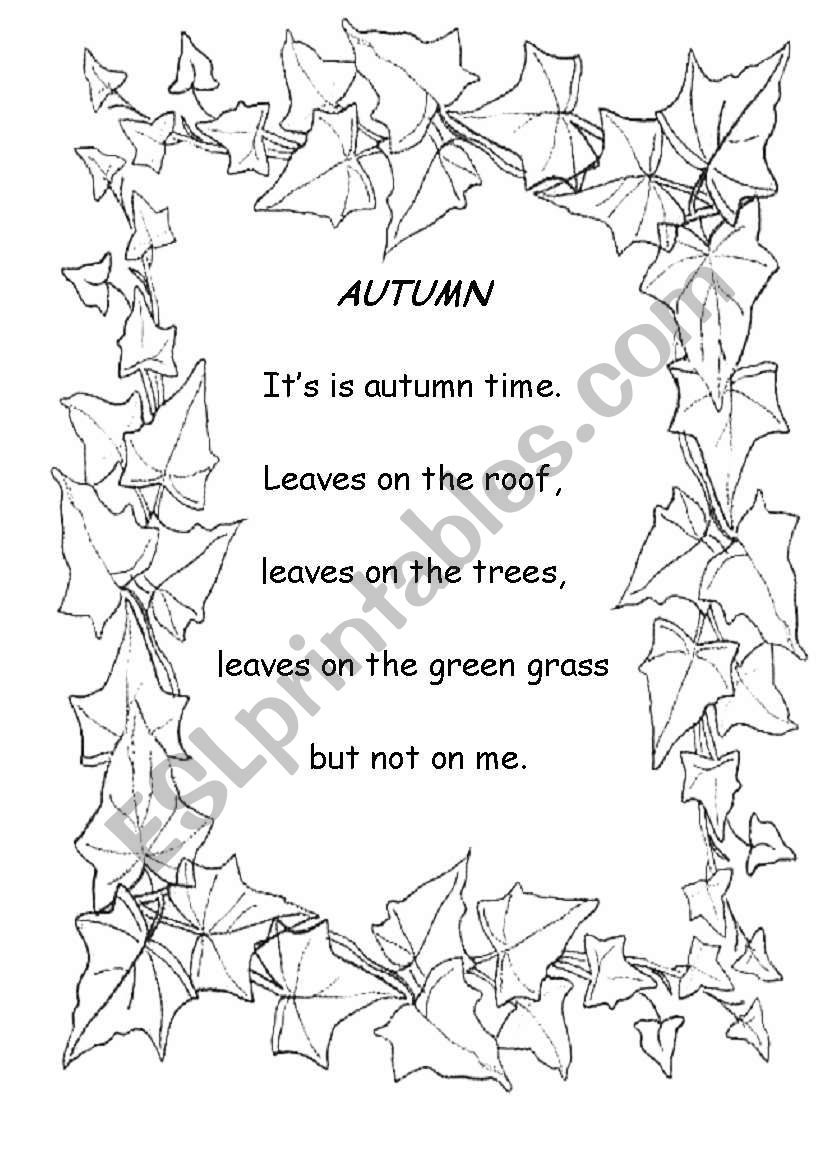 Autumn worksheet