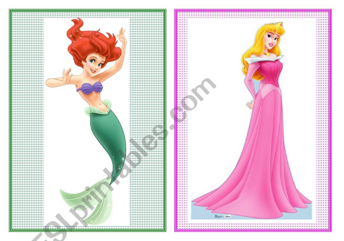 Disney princesses worksheet