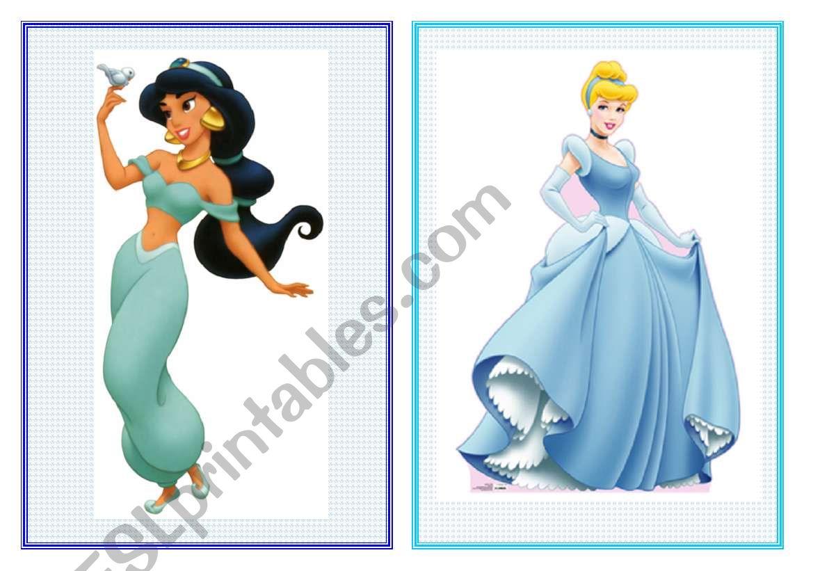 Disney princesses worksheet