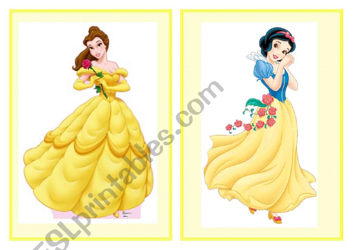 Disney princesses worksheet