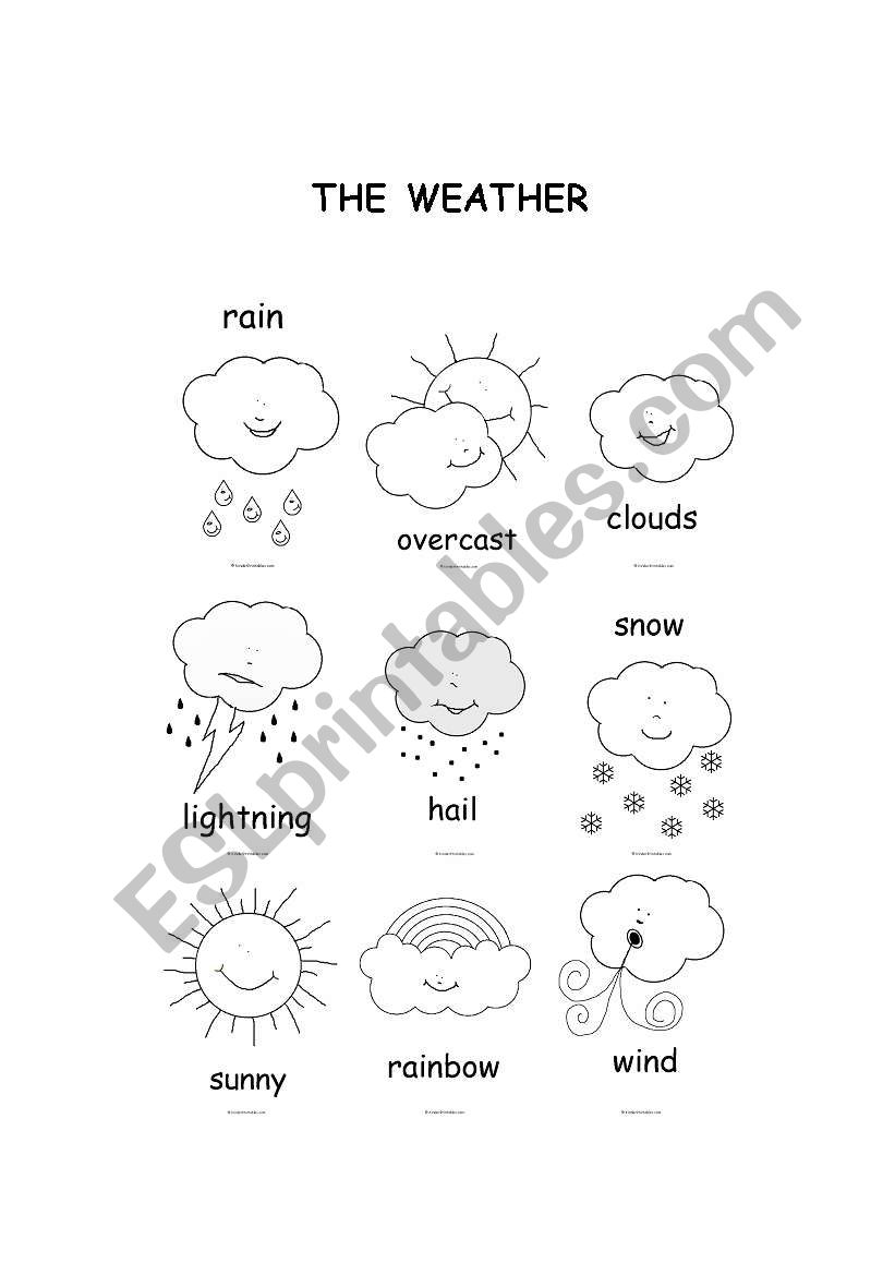 describing weather worksheet