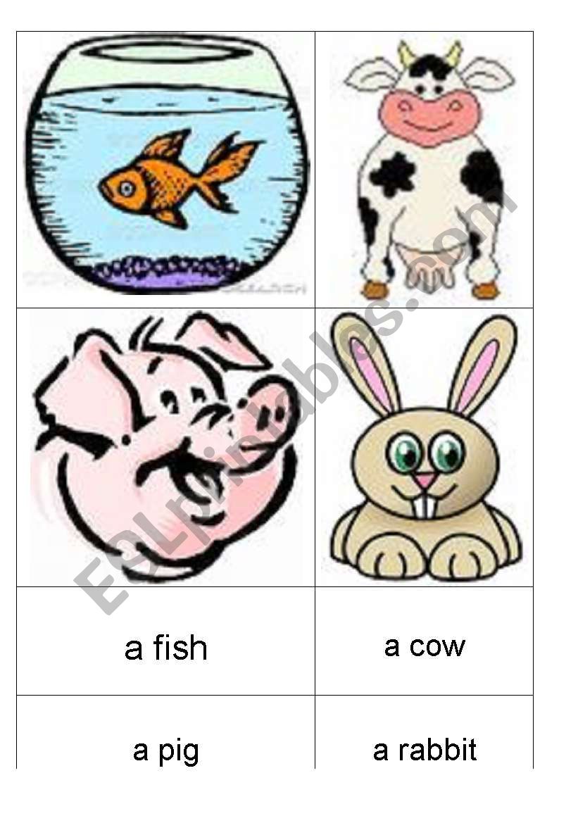 animals worksheet