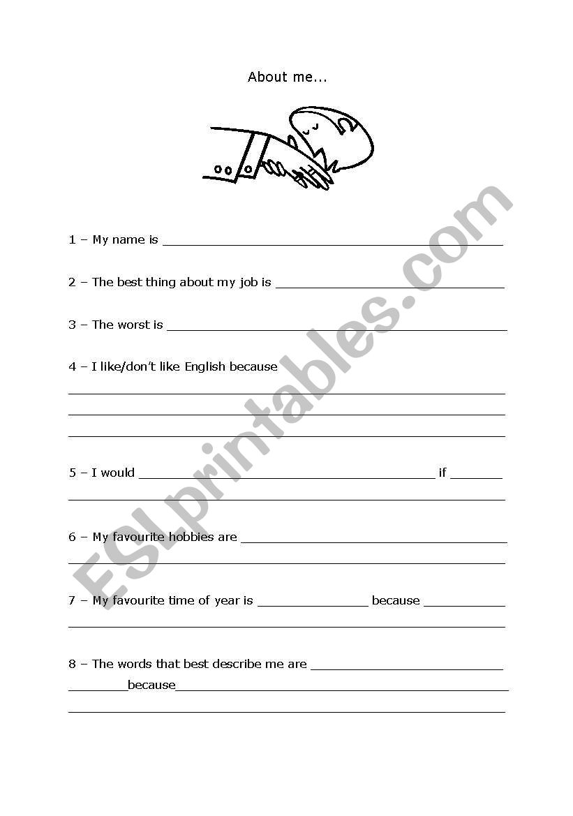 First Lesson worksheet