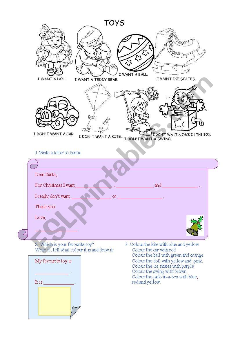 toys worksheet