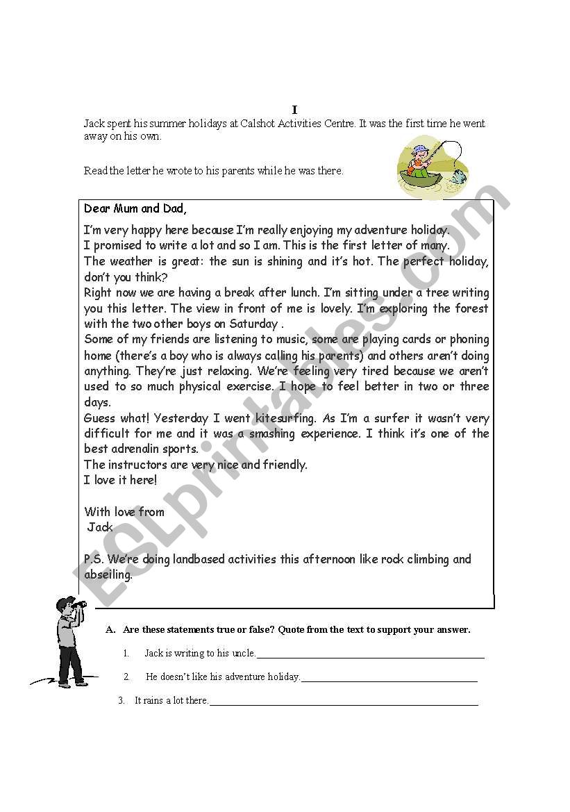 Written test  (4 pages)  worksheet