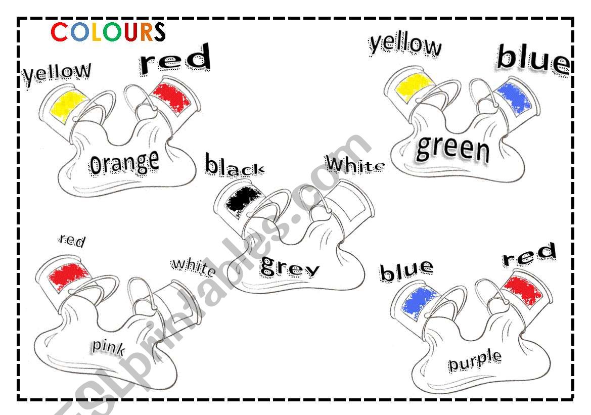 COLOURS worksheet