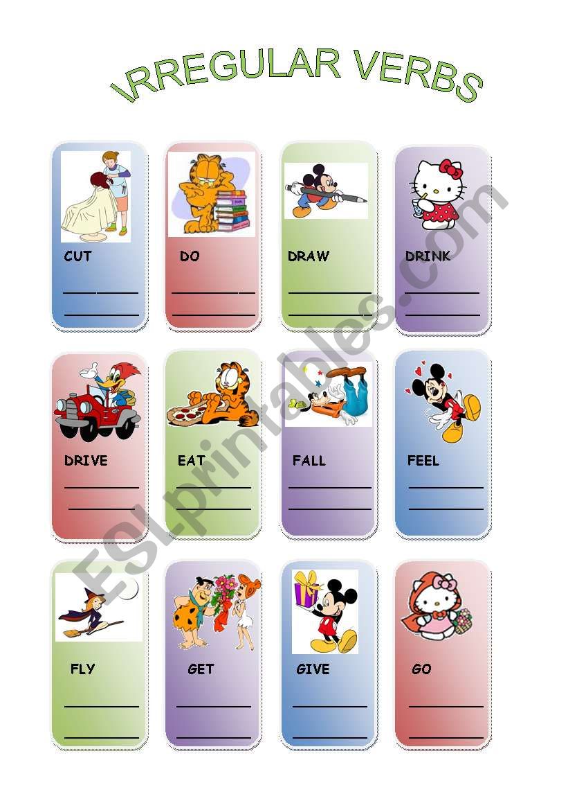 IRREGULAR VERBS (part 2) worksheet