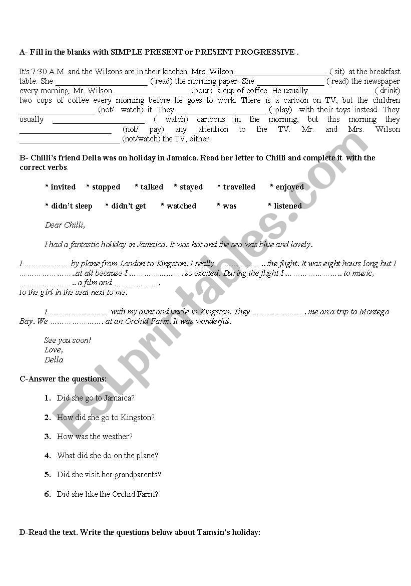 revision worksheet worksheet