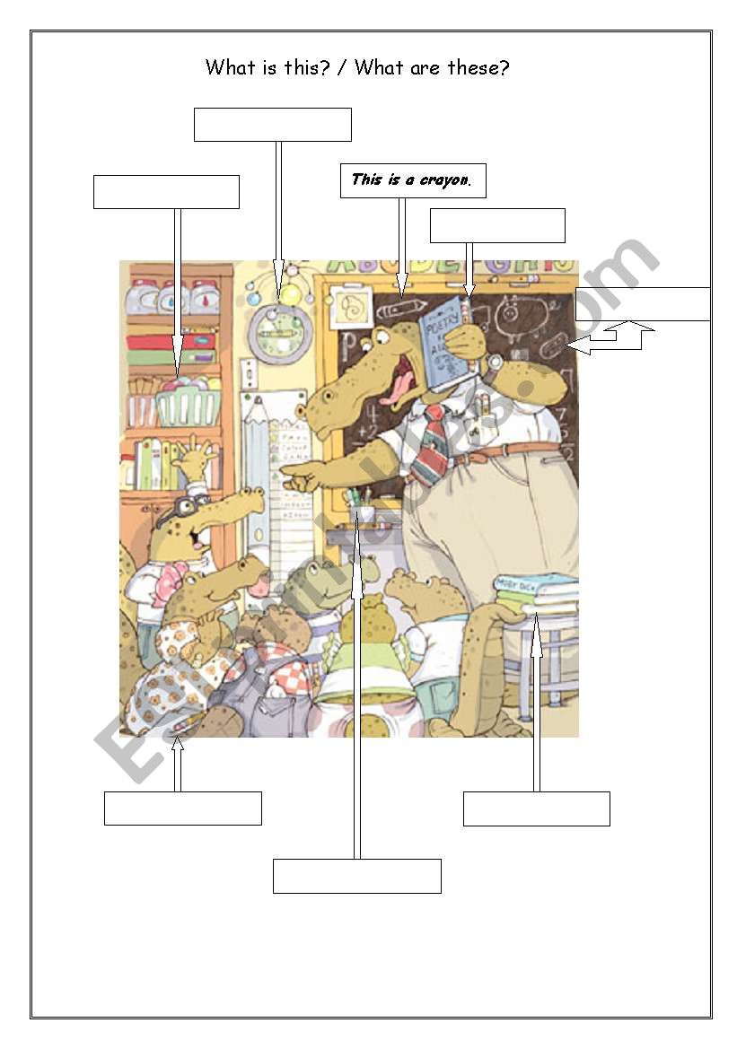 Demonstratives worksheet