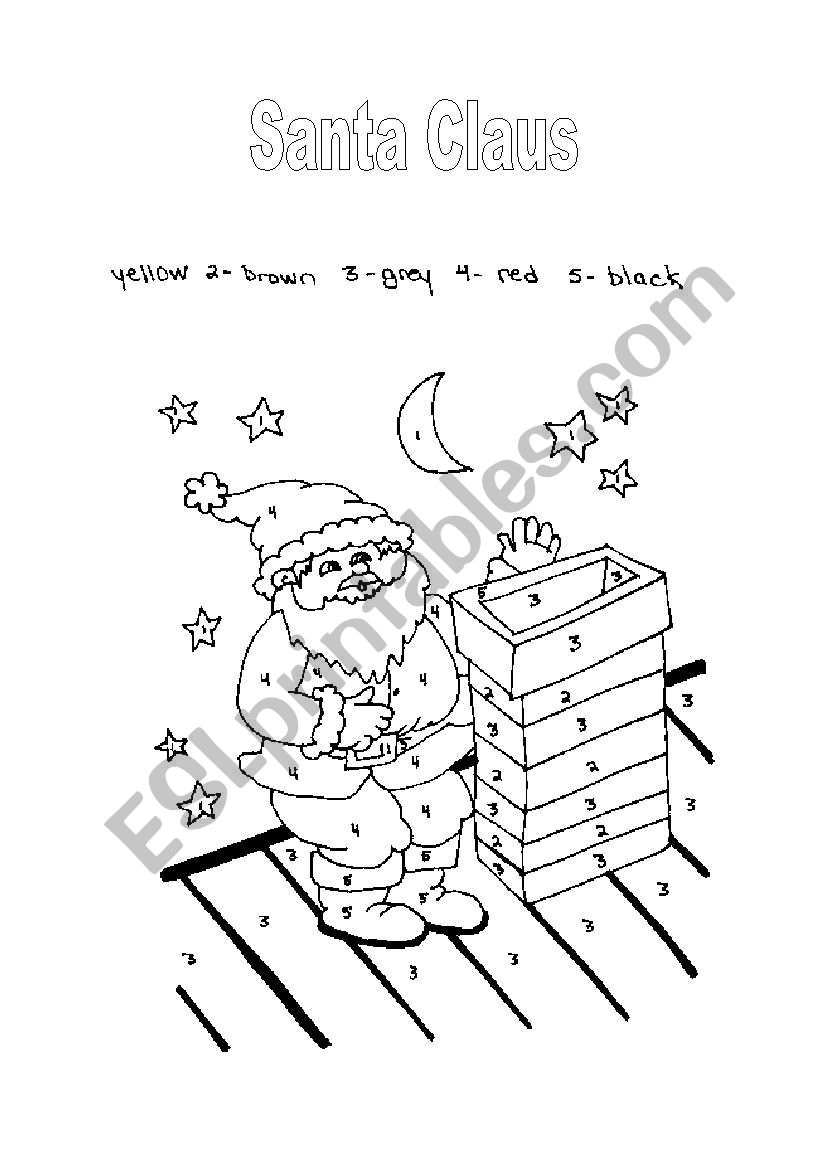 Santa Claus worksheet