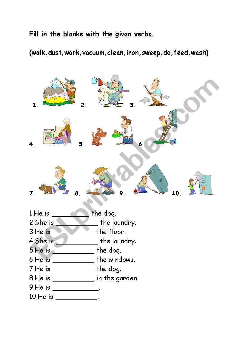 CHORES worksheet