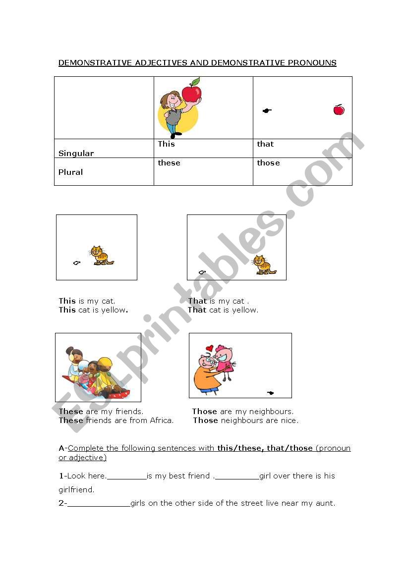 Demonstrative_Adjectives worksheet