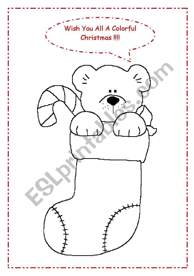 Christmas Poster worksheet