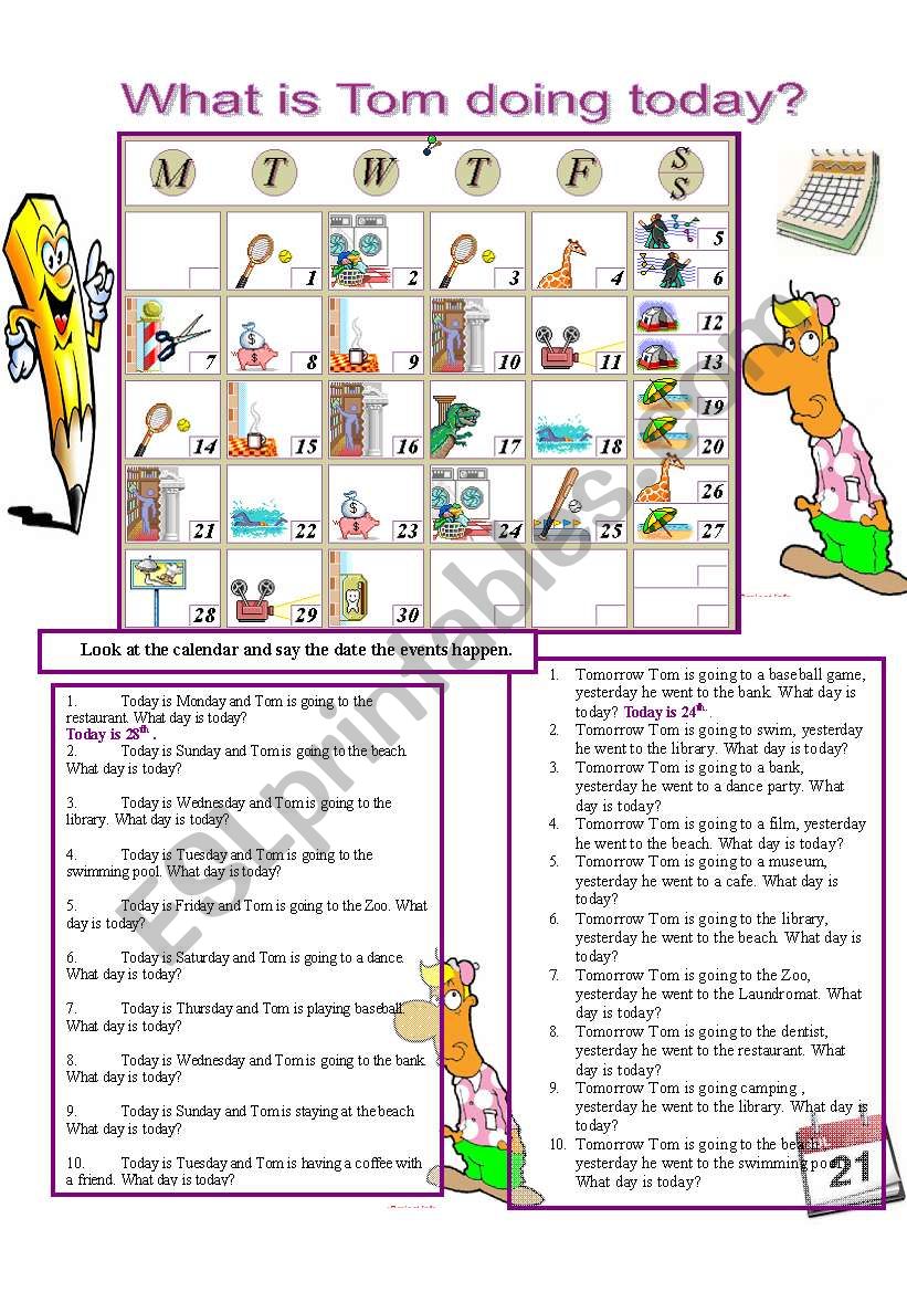 Date: Guess the date worksheet