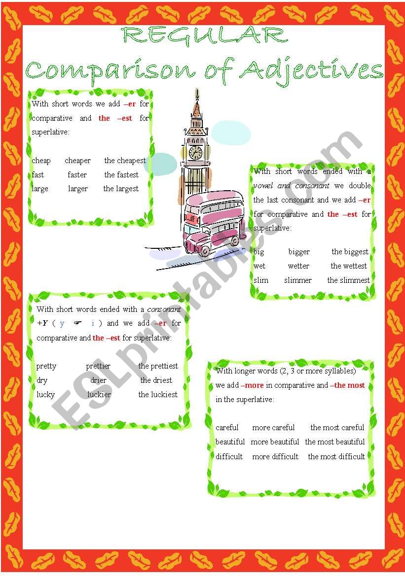 comparison of adjectives worksheet