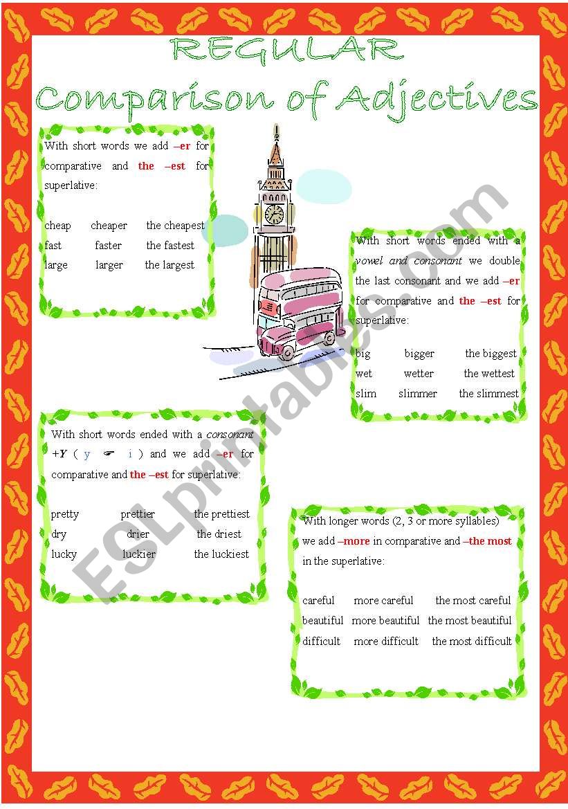 comparison of adjectives worksheet