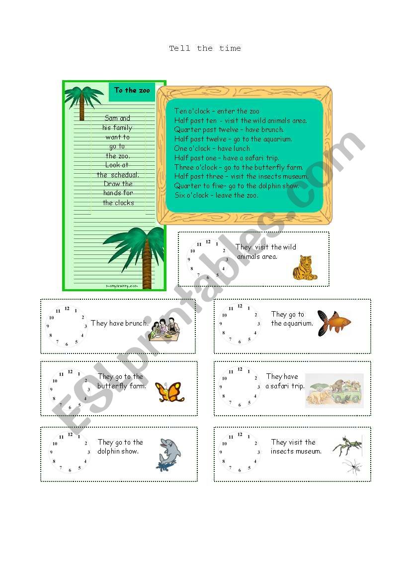 Time telling worksheet