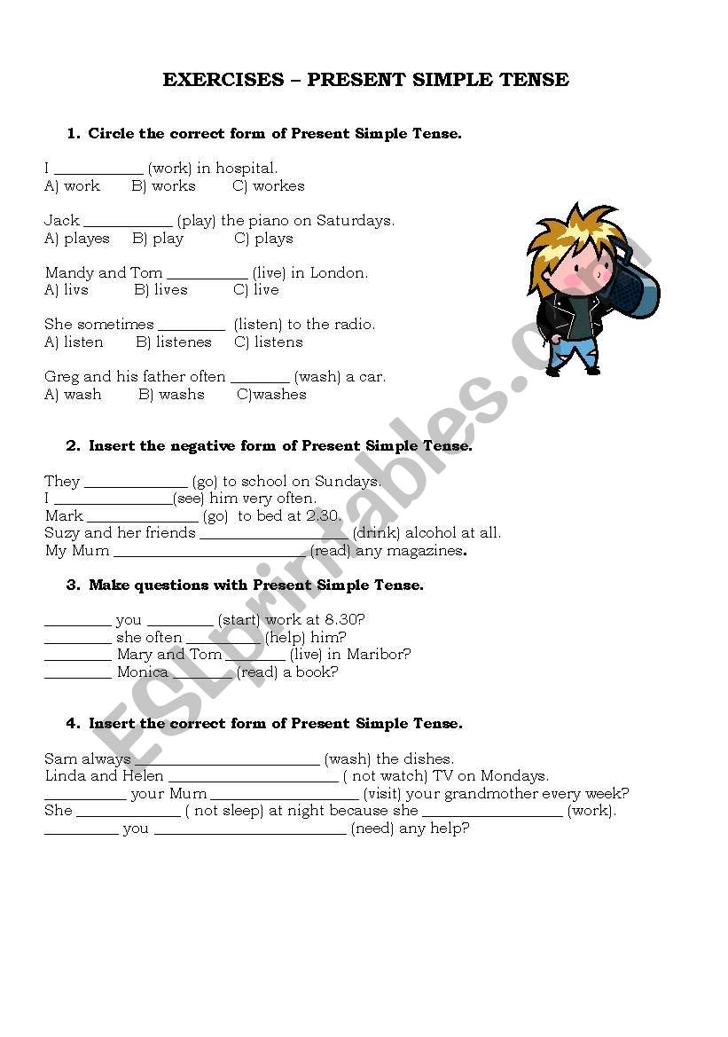 Present Simple worksheet