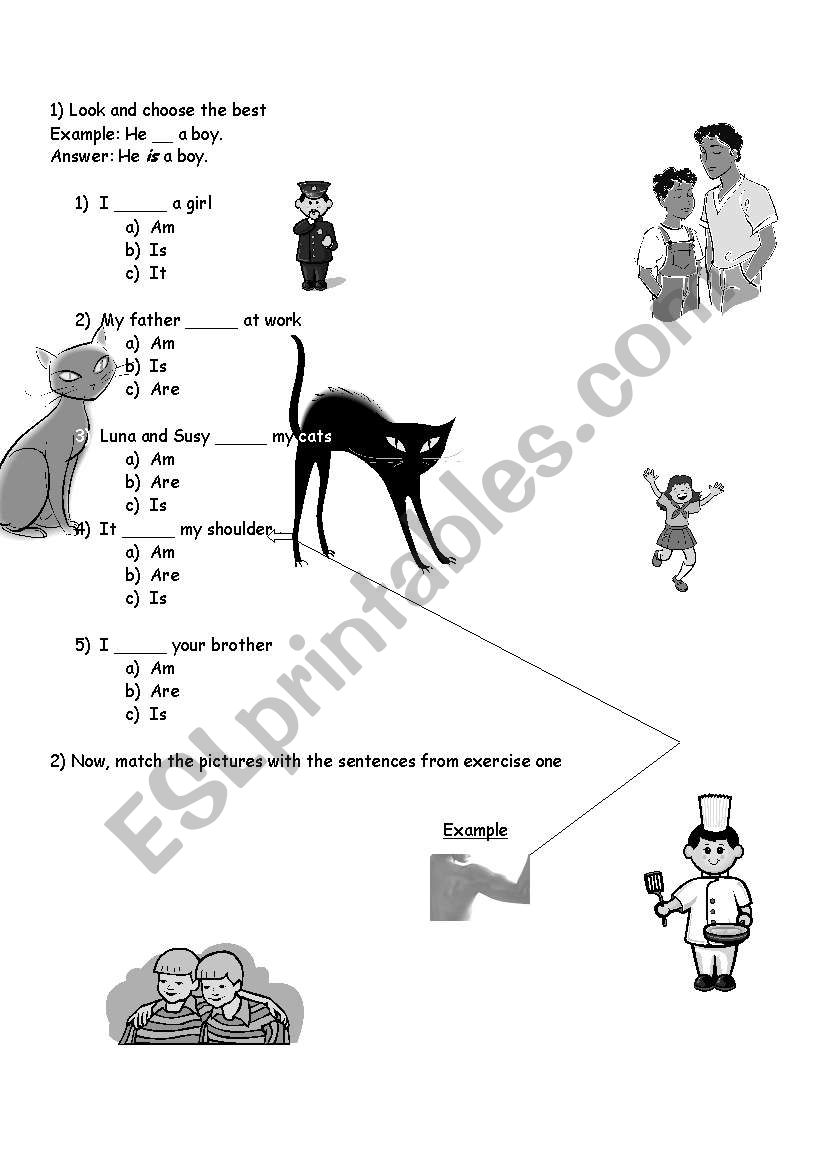 Verb to be worksheet