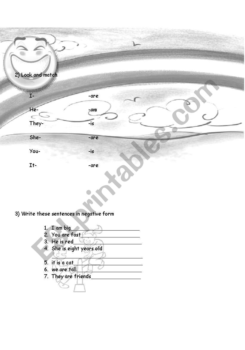 verb to be part 2 worksheet