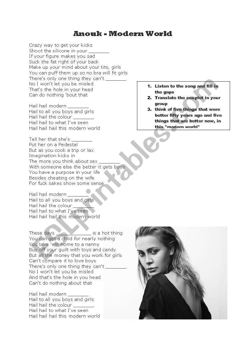 Songtext activity Anouk 