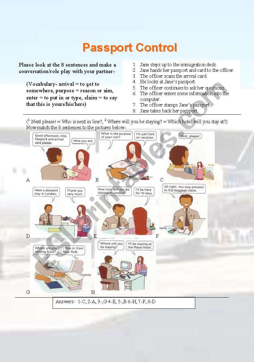 passport control role play and conversation maker (008)