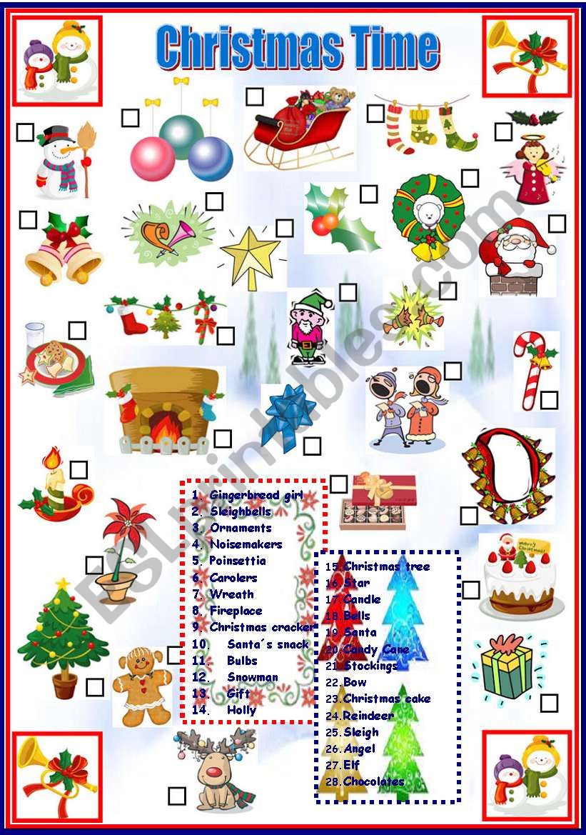 Christmas Time worksheet