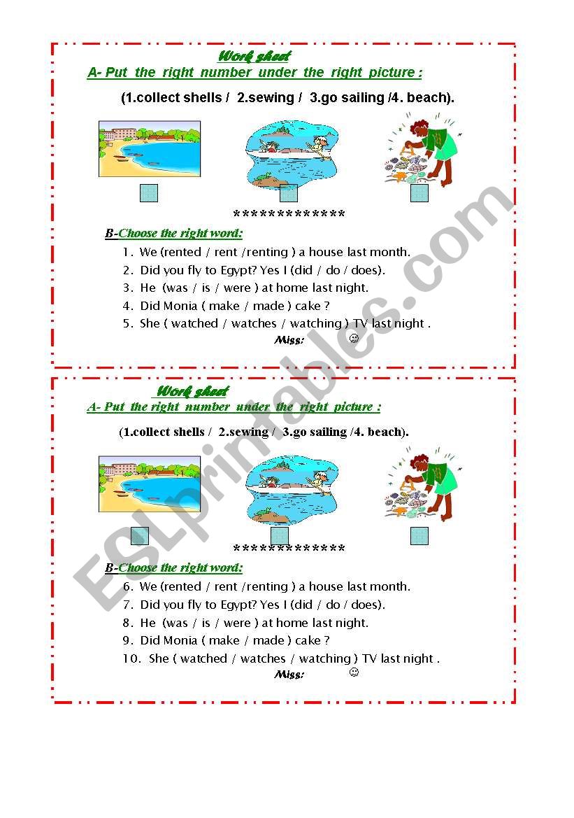 weekends activity&Grammar worksheet