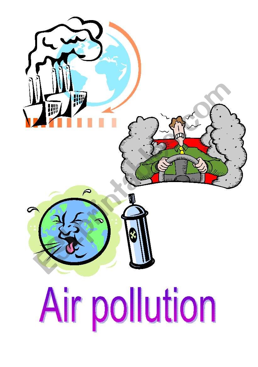 Air pollution worksheet