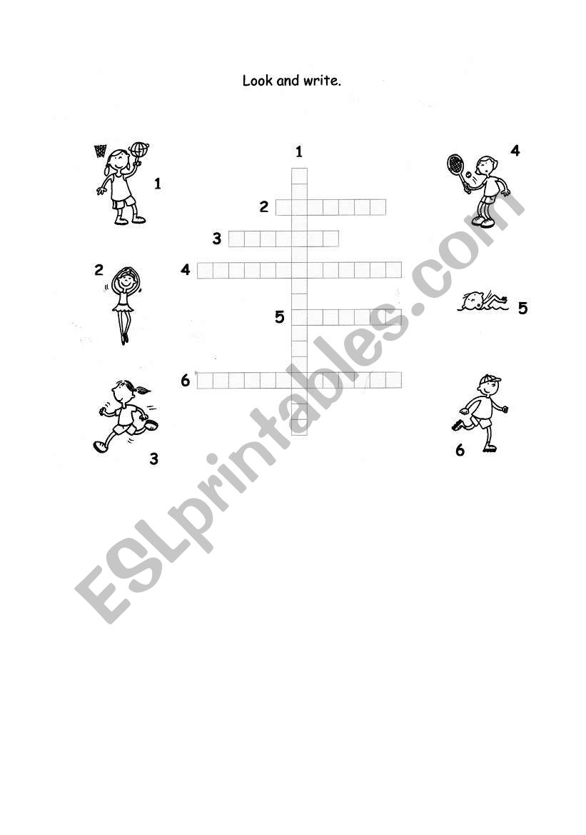 sport activities worksheet