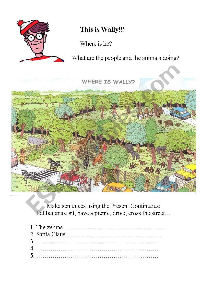 Where is Wally? worksheet