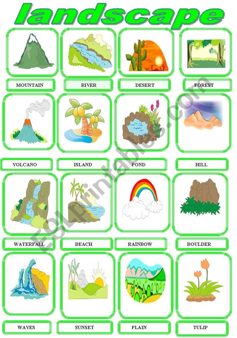 LANDSCAPE worksheet