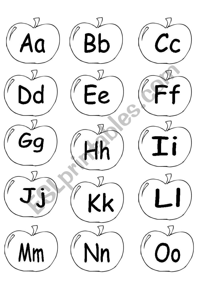 Apple Alphabet worksheet