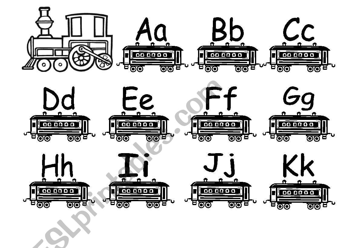 Alphabet Train worksheet